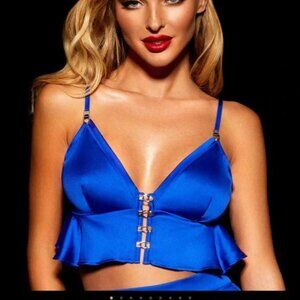 Honey Burdette Melissa Bralette Electric Blue LARGE